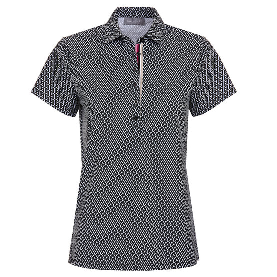 Image of Valiente Back pleat and print half sleeve polo fancy