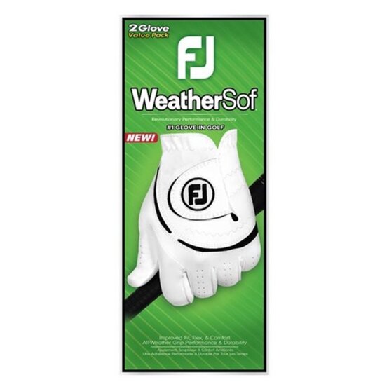 FootJoy WeatherSof golfová rukavice na levou ruku  2ks bílá
