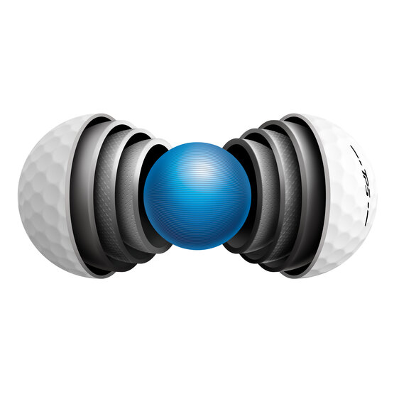 TaylorMade TP5 24 golfové míčky bílá