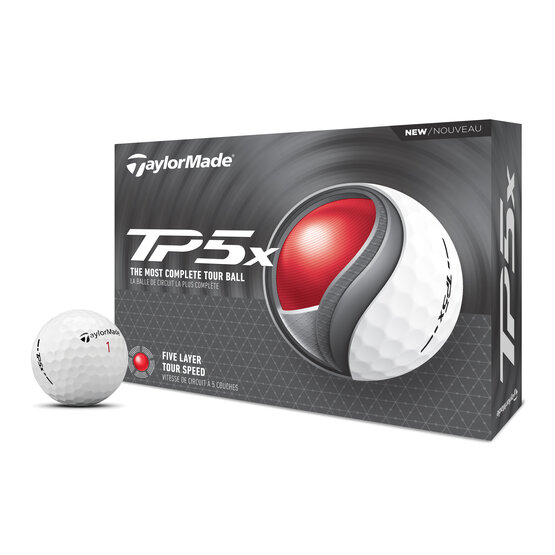 TaylorMade TP5x 24 golfové míčky bílá