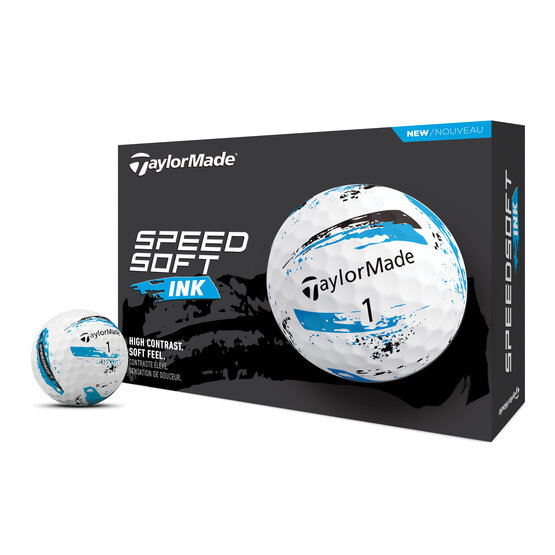 TaylorMade SpeedSoft Ink Golfball blau