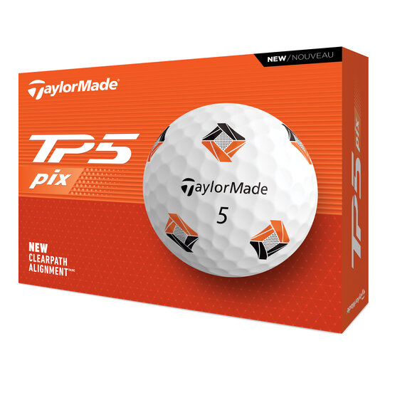 TaylorMade TP5 Pix 3.0 model 2024  Golfové Míčky bílá
