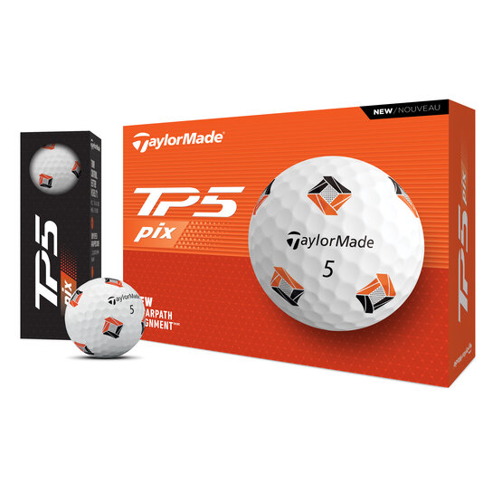 TaylorMade TP5 Pix 3.0 Golfbälle weiß