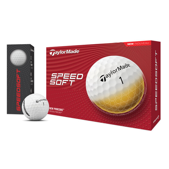 TaylorMade SpeedSoft golfové míčky bílá
