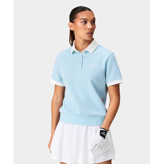 Macade Golf  Tech Range Shirt Half Sleeve Polo light blue