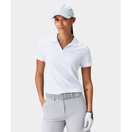 Macade Golf Taylor Signature Shirt Halbarm Polo weiß