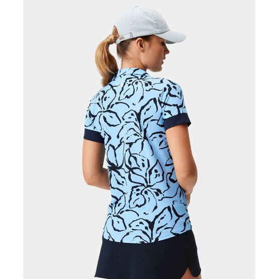 Macade Golf  Taylor Floral Signature Shirt Half Sleeve Polo light blue