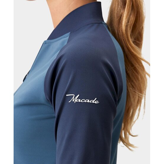 Macade Golf Tech Bomber Zip Shirt Sweatshirt navy