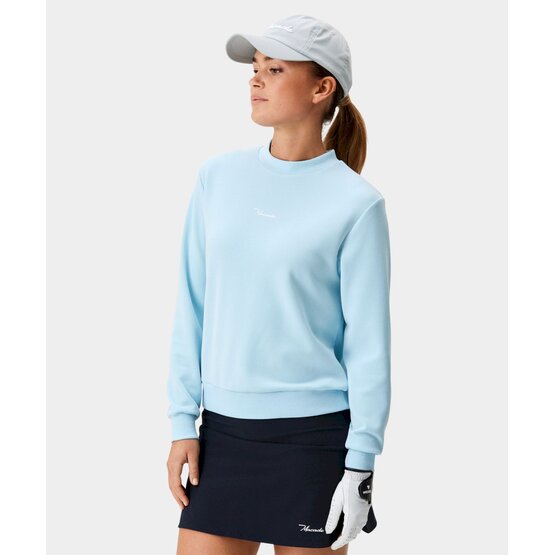 Macade Golf  Mikina Tech Range Crewneck Sweatshirt světle modrá
