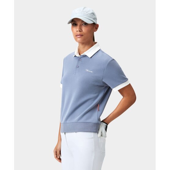 Macade Golf  Tech Range Polo Shirt Half Sleeve Polo gray