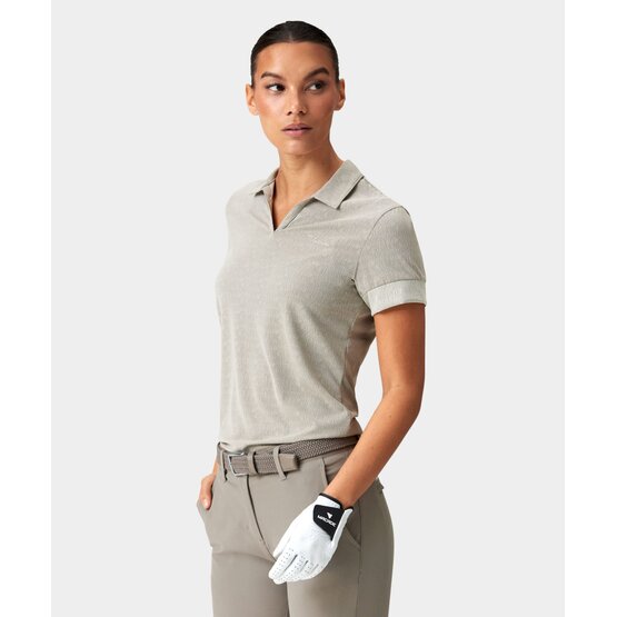 Macade Golf  Taylor Signature Shirt Half Sleeve Polo sand