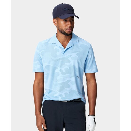 Macade Golf  Košile Mack Camp Polo s krátkým rukávem světle modrá