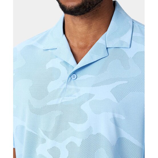 Macade Golf  Mack Camp Shirt Half Sleeve Polo light blue