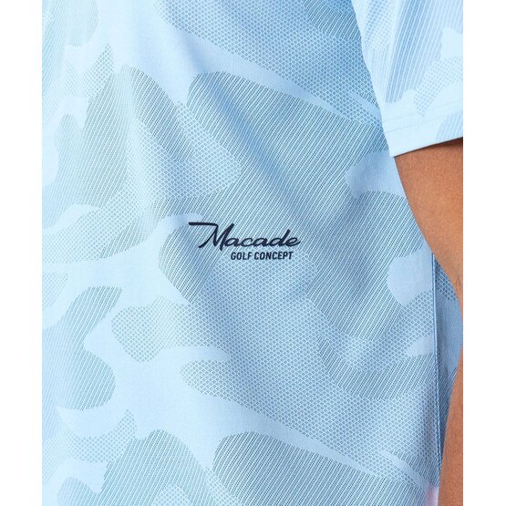 Macade Golf Mack Camp Shirt Halbarm Polo hellblau