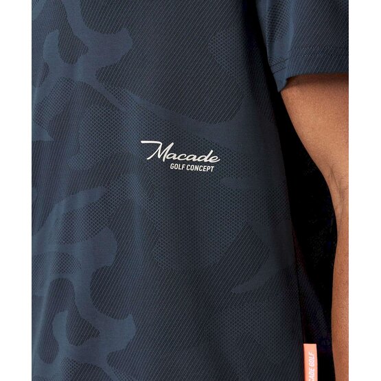 Macade Golf Mack Camp Shirt Halbarm Polo dunkelgrau