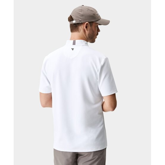 Macade Golf  Heath Bomber Shirt Half Sleeve Polo white