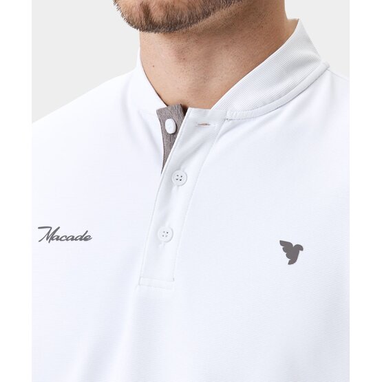 Macade Golf Heath Bomber Shirt Halbarm Polo weiß