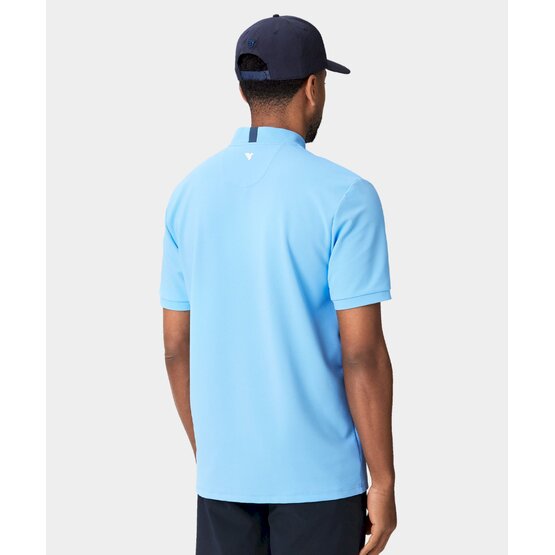 Macade Golf Heath Bomber Shirt Halbarm Polo hellblau