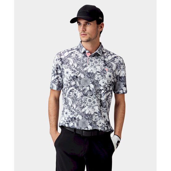 Image of Ash Floral TX Tour Shirt Half Sleeve Polo fancy