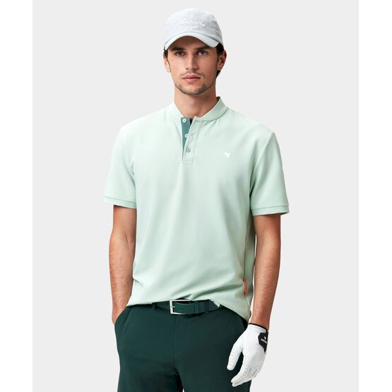 Macade Golf  Heath Mint Bomber Shirt Half Sleeve Polo light green