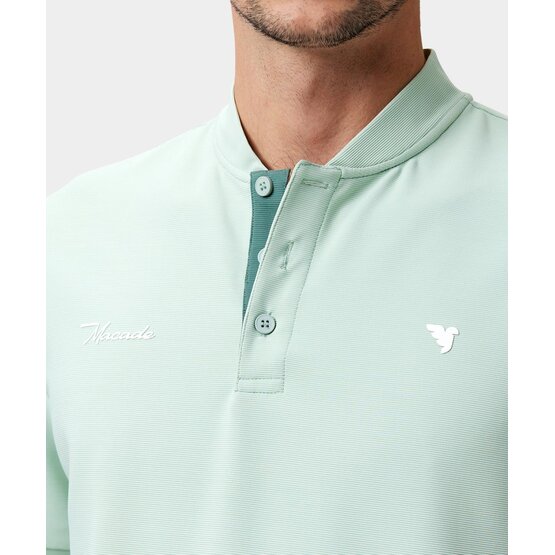 Macade Golf Heath Mint Bomber Shirt Halbarm Polo hellgrün