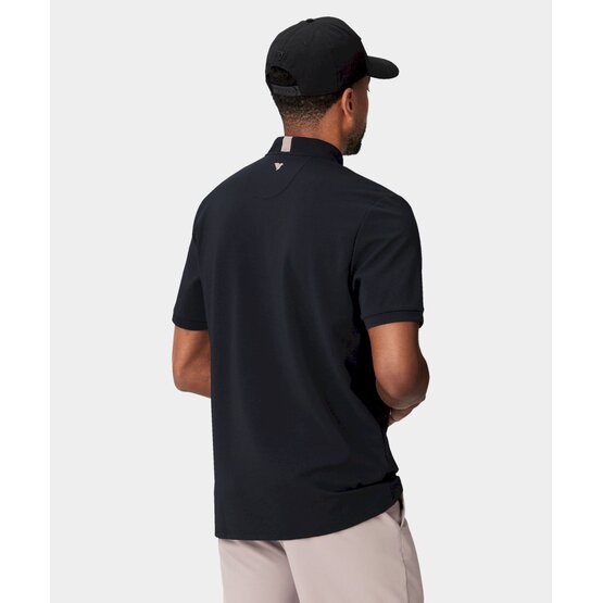 Macade Golf  Heath Black Bomber Shirt Polokošile s krátkým rukávem černá