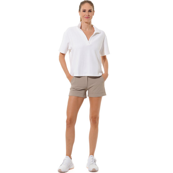 MDC  Relaxed fit half-sleeve polo white