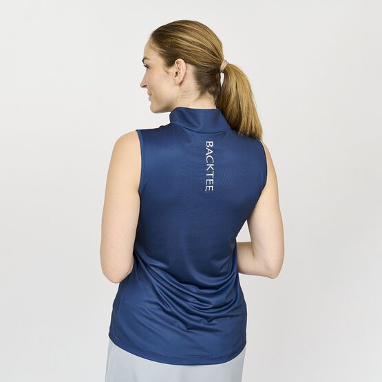 Backtee Ladies Icon ohne Arm Polo navy
