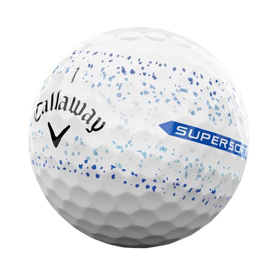 Callaway Supersoft Splatter 360 golfové míčky modrá