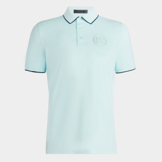 G/Fore  RIB COLLAR CIRCLE GS EMBOSSED TECH JERSEY Half-sleeved polo turquoise