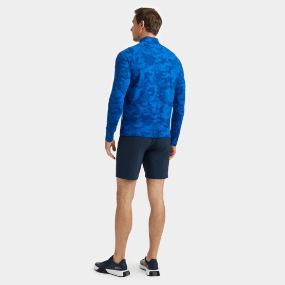 G Fore  EXPLODED ICON CAMO LUXE QUARTER ZIP Stretch Midlayer royal
