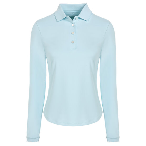 Peter Millar  OPAL LONG SLEEVE STRETCH JERSEY long sleeve polo turquoise
