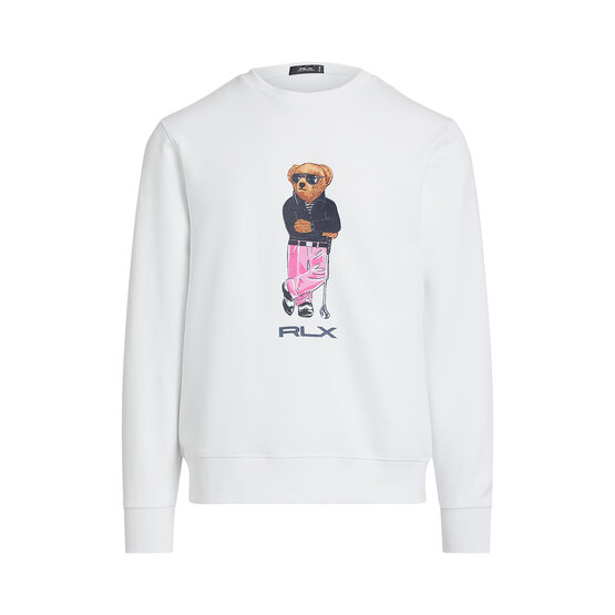 Polo Ralph Lauren GOLF BEAR SWEATER Sweatshirt weiß