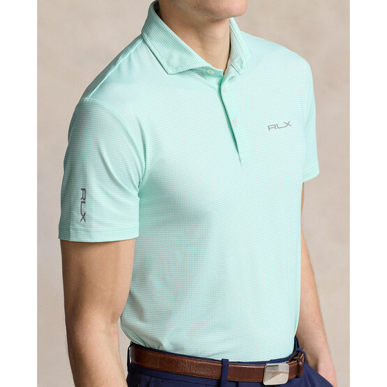 Polo Ralph Lauren  RLX HOUNDSTOOTH half-sleeve polo turquoise