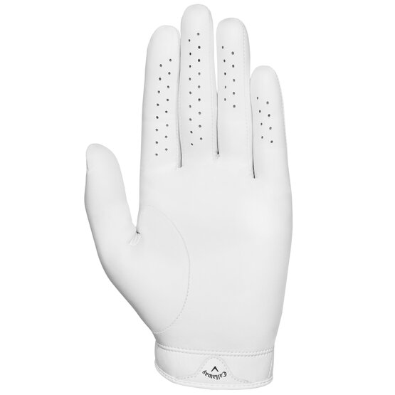 Callaway Tour Authentic Handschuh mit Golf House Logo für die linke Hand weiß