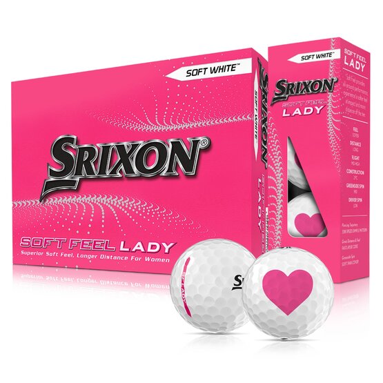 Srixon Softfeel Valentine Golfbälle weiß