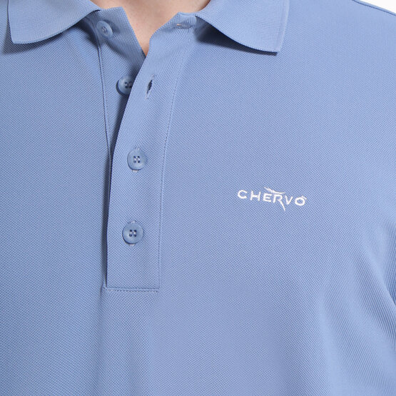 Chervo  ADDRESS half-sleeve polo light blue